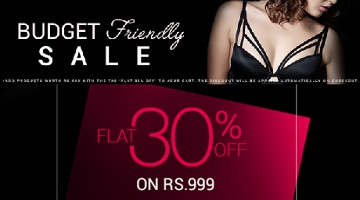 India Desire : Zivame Budget Friendly Sale : Flat 30% Off On Purchase Of Rs 999 